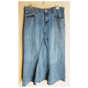 Baccini Denim Jean Skirt